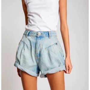 One Teaspoon Kansas Streetwalker Jean Shorts 80s Denim High Rise